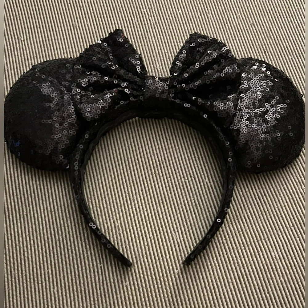 BBBrooke Black Sequin Minnie Ears - Picture 1 of 4